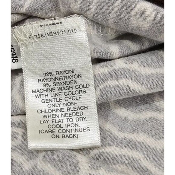 Susan Bristol Womens Midi Dress Brown Abstract Floral Rayon Knit Office Size 12 - Picture 4 of 13